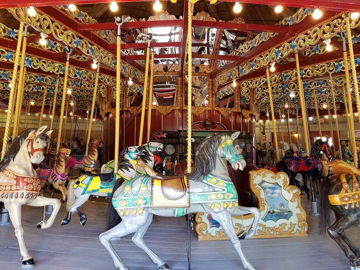 Carousel horses.