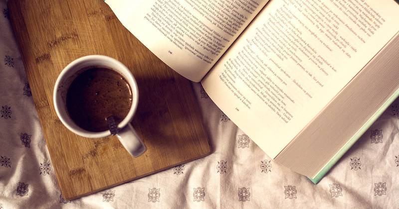Coffee and book.