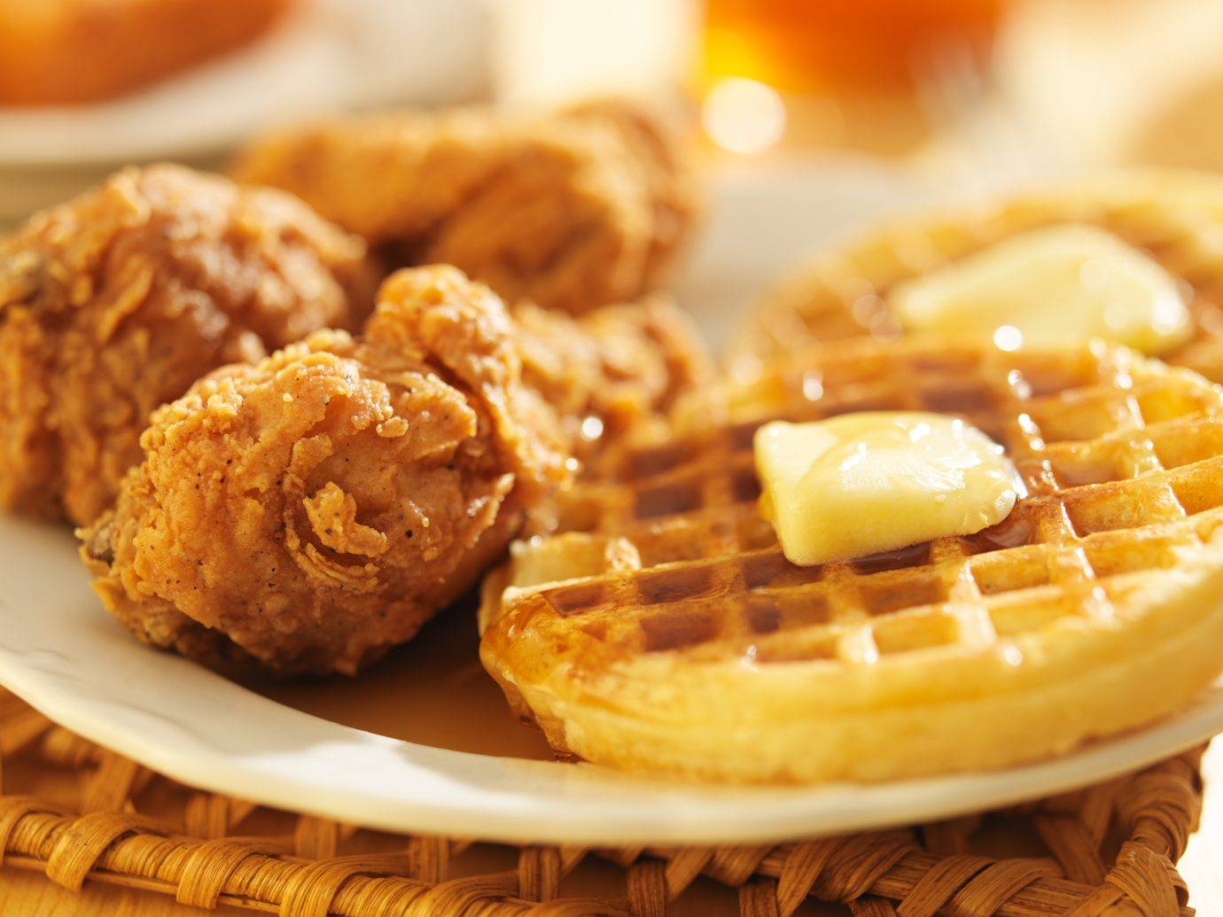 Chicken and waffles.
