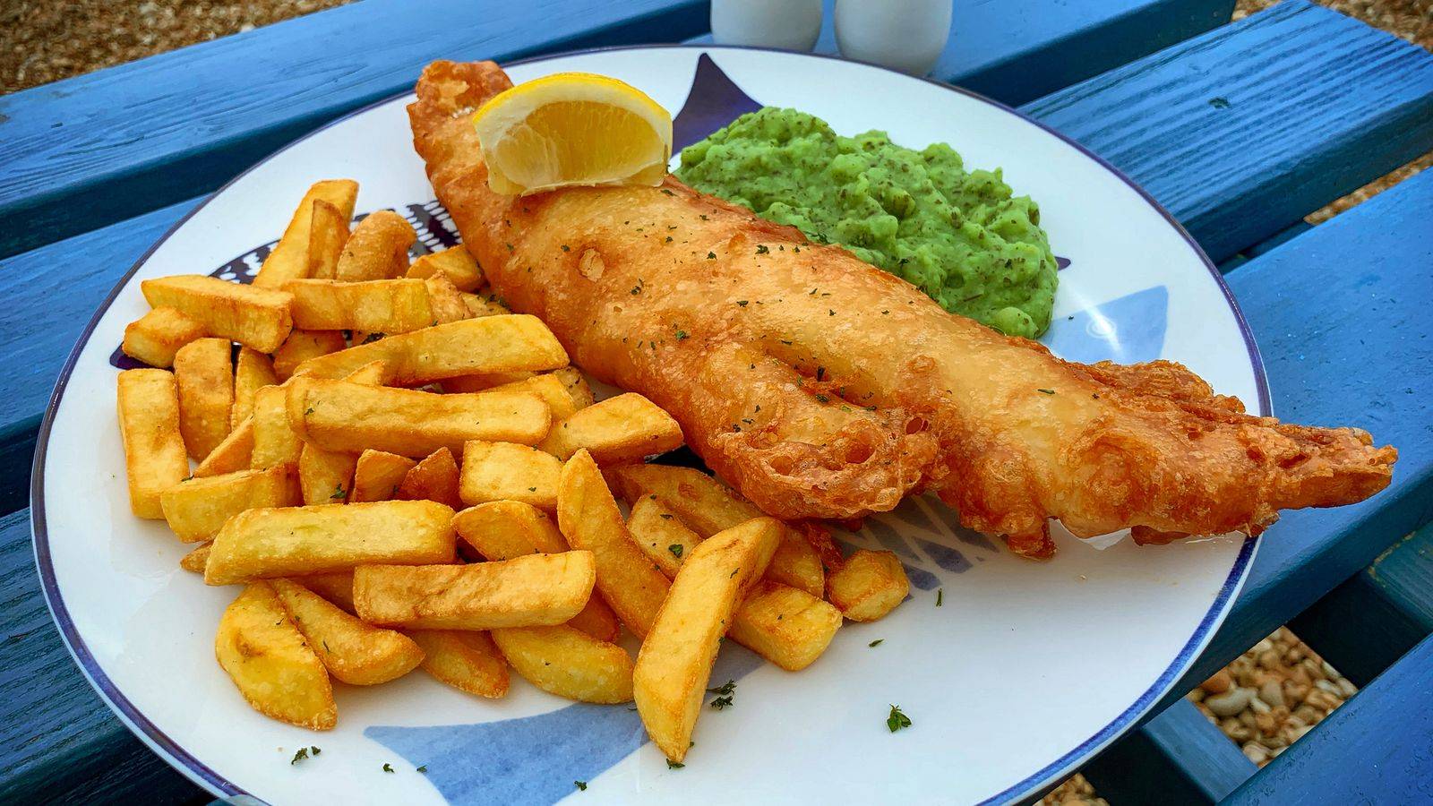 fish and chips.